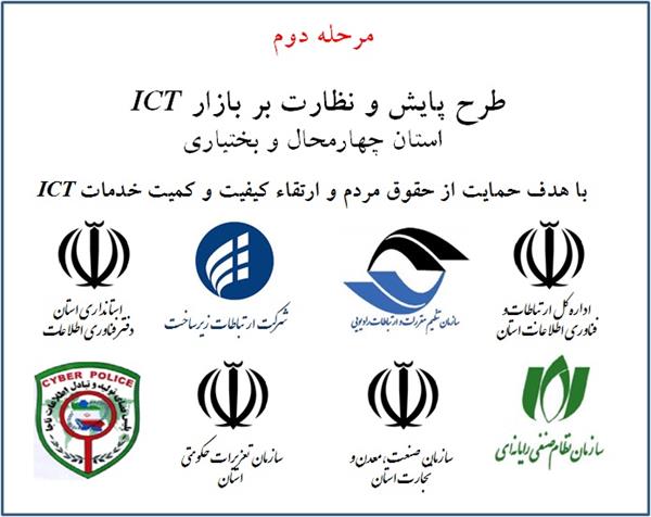 مرحله دوم طرح پایش و نظارت بر بازار ICT در استان چهارمحال و بختیاری روز سه‌شنبه 1392/12/13 برگزار شد.