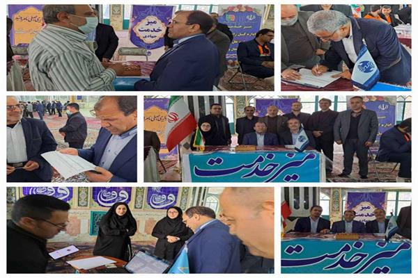 برپایی میز خدمت با حضورمدیر مخابرات منطقه چهارمحال و بختیاری