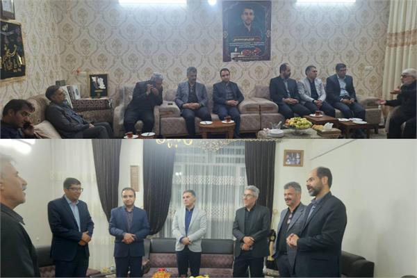 دیدار معاون رگولاتوری و مدیرکل ICT فارس با خانواده شهیدان سیدمحمدحسین بیات و صمد عدل آسا